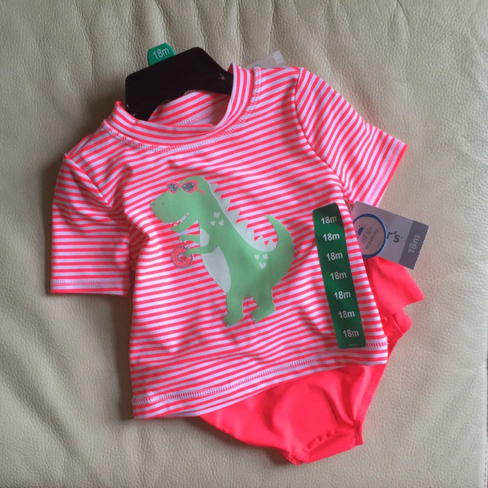 Carters Dino 3 pc swim set